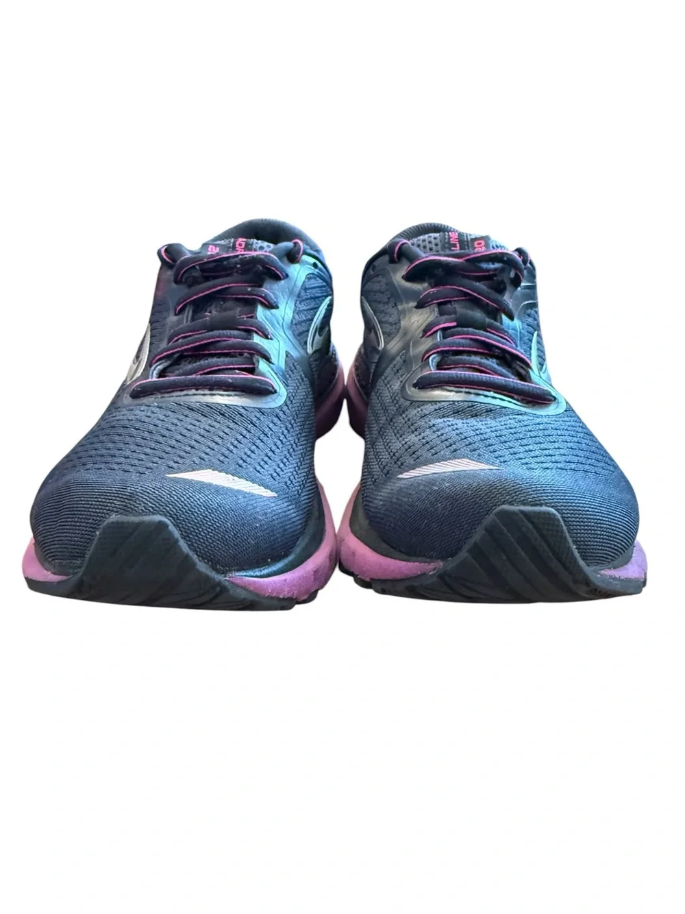 Brooks Adrenaline GTS 20 Running Shoes Women 9 Black Purple Athletic Sneakers